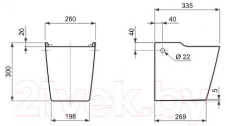 Полупьедестал Kolo Varius K37100