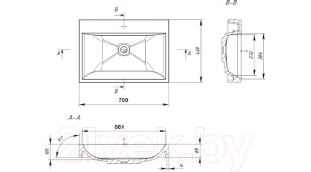 Умывальник Sanovit Varna-700