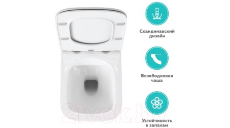 Унитаз подвесной OWL 1975 Vatter Ruta-H Mini OWLT190403S (с сиденьем DP микролифт)