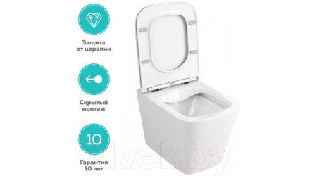 Унитаз подвесной OWL 1975 Vatter Ruta-H Mini OWLT190403S (с сиденьем DP микролифт)