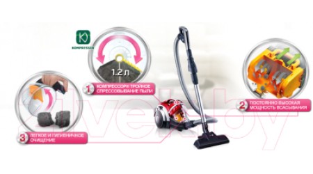 Пылесос LG VC73180NBSP