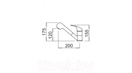 Смеситель Elleci Venere (Bianco Titano G68) 