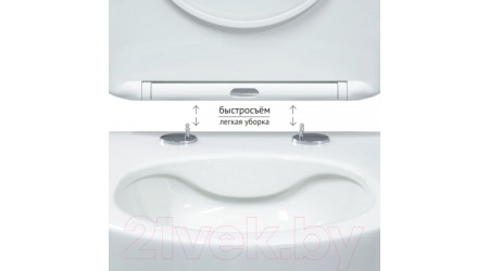 Унитаз подвесной с инсталляцией Berges Ventas Rimless / 043241 (с сиденьем)