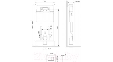 Унитаз подвесной с инсталляцией Berges Ventas Rimless / 082135 + AM.PM Pro C I012707.0201