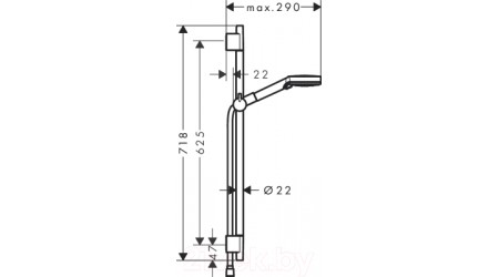 Душевой гарнитур Hansgrohe Vernis 26423670