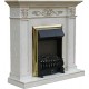 Портал для камина Смолком Verona Corner STD (белый дуб/патина золото)