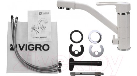 Смеситель Vigro VG905 (белый) 