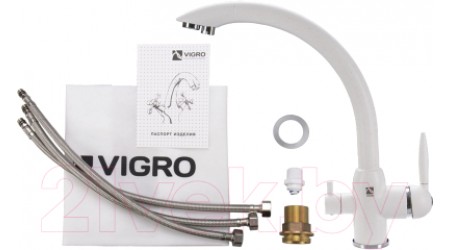 Смеситель Vigro VG907 (белый) 