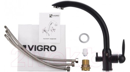 Смеситель Vigro VG907 (антрацит) 