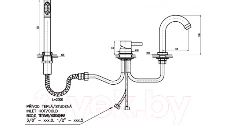 Смеситель Slezak RAV Virginia SE962.5Y 