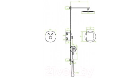 Душевая система Laveo Volumo BAV70TP