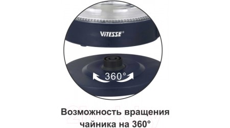 Электрочайник Vitesse VS-178 (синий)