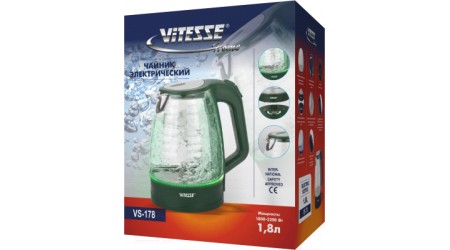 Электрочайник Vitesse VS-178 (зеленый)