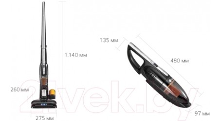 Вертикальный портативный пылесос LG VSF8403SCWB