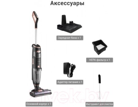 Вертикальный пылесос iLife W100