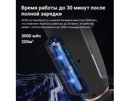 Вертикальный пылесос iLife W100
