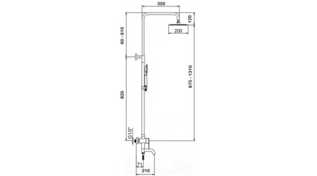 Душевая система Wisent W3552A