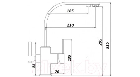 Смеситель Wisent W4371-3-18 