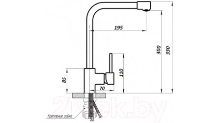 Смеситель Wisent W4998U-7 