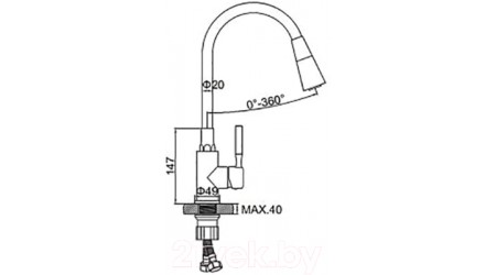 Смеситель Wisent W74199-21C-3 