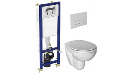 Унитаз подвесной с инсталляцией Ideal Standard E8769 + W302601 + W3710 AA / W770001