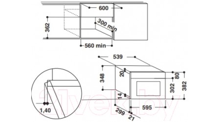 Микроволновая печь Whirlpool W7 MN840
