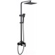 Душевая система Abber Wasserfall AF8616B (черный матовый)