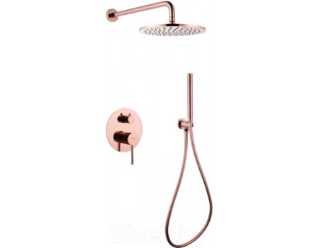 Душевая система Abber Wasser Kreis AF8118RG (розовое золото)