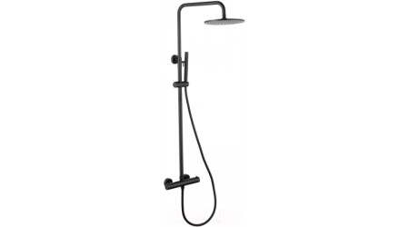 Душевая система Abber Wasser Kreis AF8160B (черный матовый)
