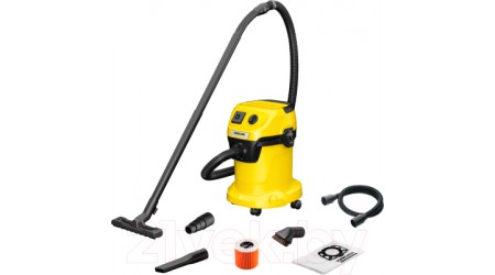 Профессиональный пылесос Karcher WD 3 P V-17/4/20 Workshop / 1.628-175.0 (желтый)