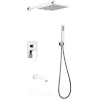 Душевая система Abber Weiss Insel AF8017W (белый)