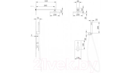 Душевая система Abber Wasser Kreis AF8018 (хром)