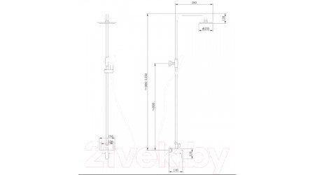 Душевая система Abber Weiss Insel AF8020 (хром)