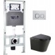 Унитаз подвесной с инсталляцией WeltWasser Amberg 504 ST + Salzbach 004 MT-BL + Amberg RD-WT