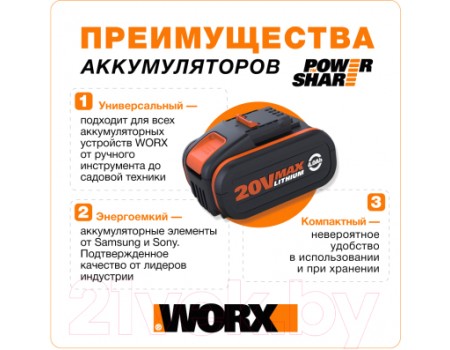 Газонокосилка электрическая Worx WG779E