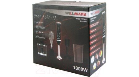 Блендер погружной Willmark WHB-1155BS (черный)