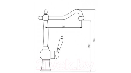 Смеситель Kaiser Wood 61033 