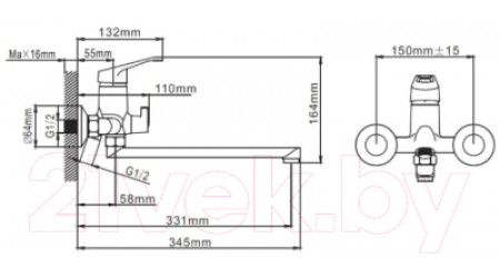 Смеситель Wisent WP22028 