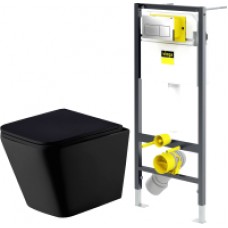 Унитаз подвесной с инсталляцией WeltWasser WW Gelbach 004 MT-BL + 792824
