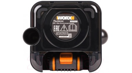 Портативный пылесос Worx WX030.9 (2Ачх1,ЗУ WX030)