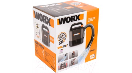 Портативный пылесос Worx WX030.9 (2Ачх1,ЗУ WX030)