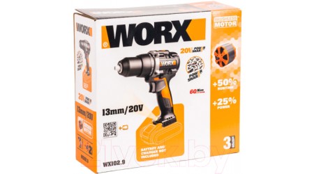Аккумуляторная дрель-шуруповерт Worx WX102.9 (без АКБ и ЗУ)