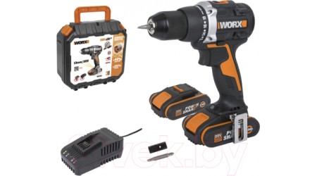 Аккумуляторная дрель-шуруповерт Worx WX102 (кейс)