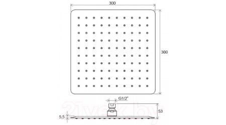 Верхний душ Ravak X07P016