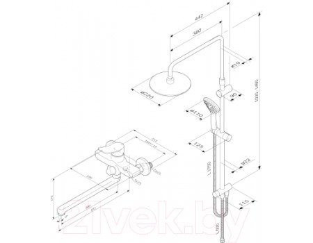 Душевая система AM.PM X-Joy F40885A94