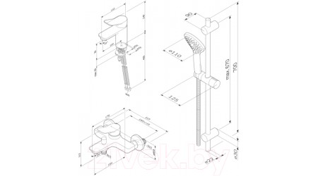Комплект смесителей AM.PM X-Joy F43985A00 