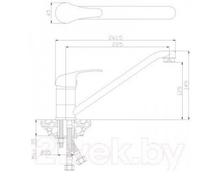 Смеситель Rossinka Silvermix Y35-21 