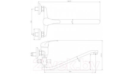 Смеситель Rossinka Silvermix Y35-35 