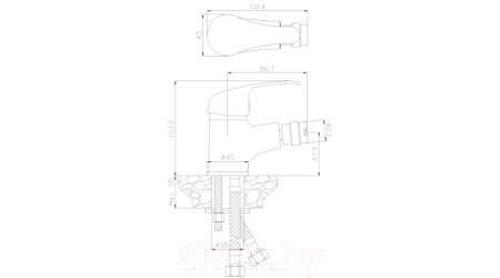 Смеситель Rossinka Silvermix Y35-51 