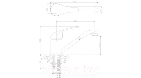 Смеситель Rossinka Silvermix Y40-22 